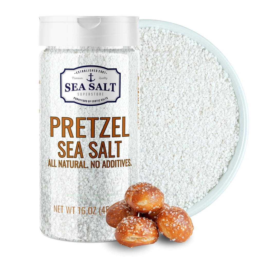 Sea Salt Superstore front shaker showing packaging and easy dispensing benefit