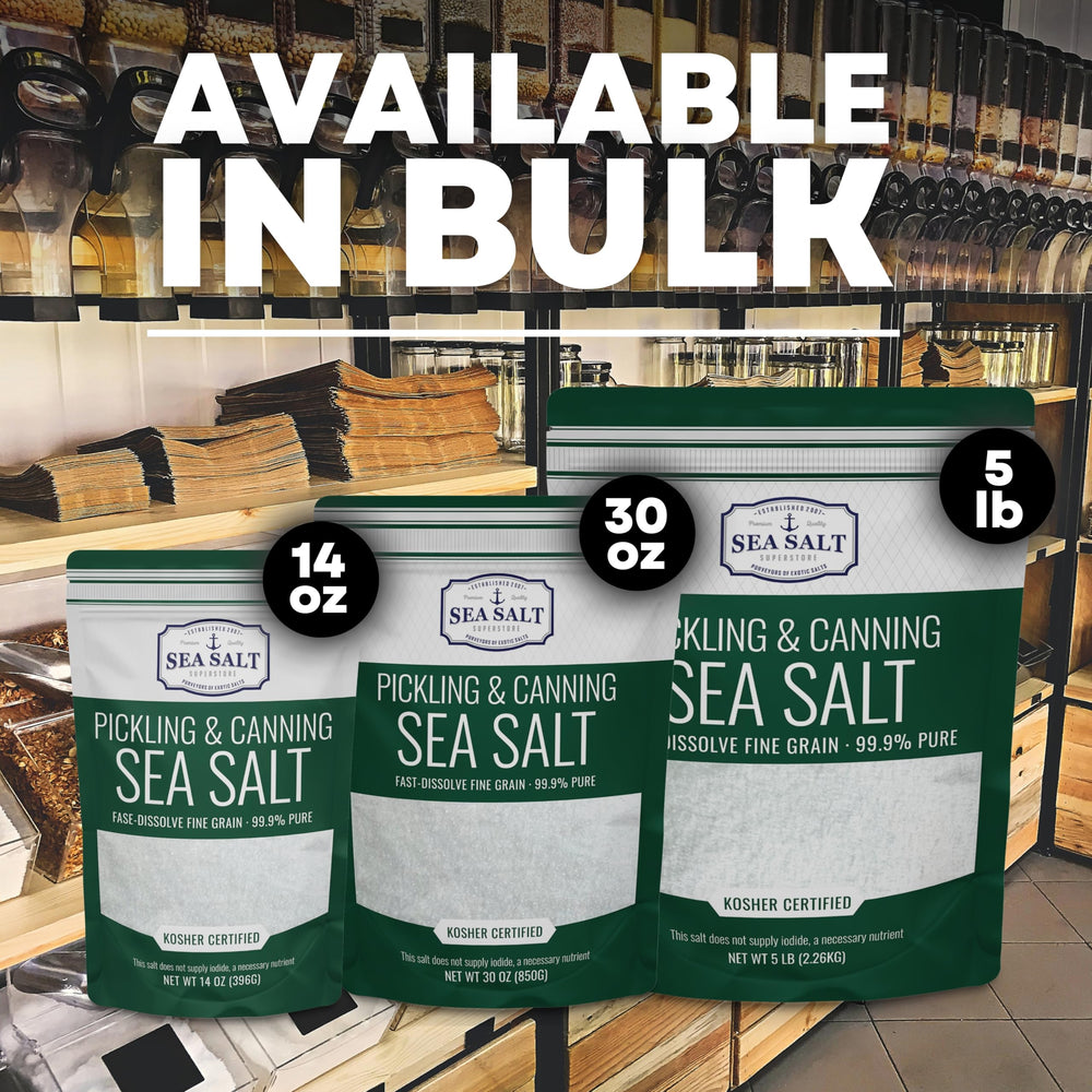 Sea Salt Superstore label and kosher certification for dietary assurance