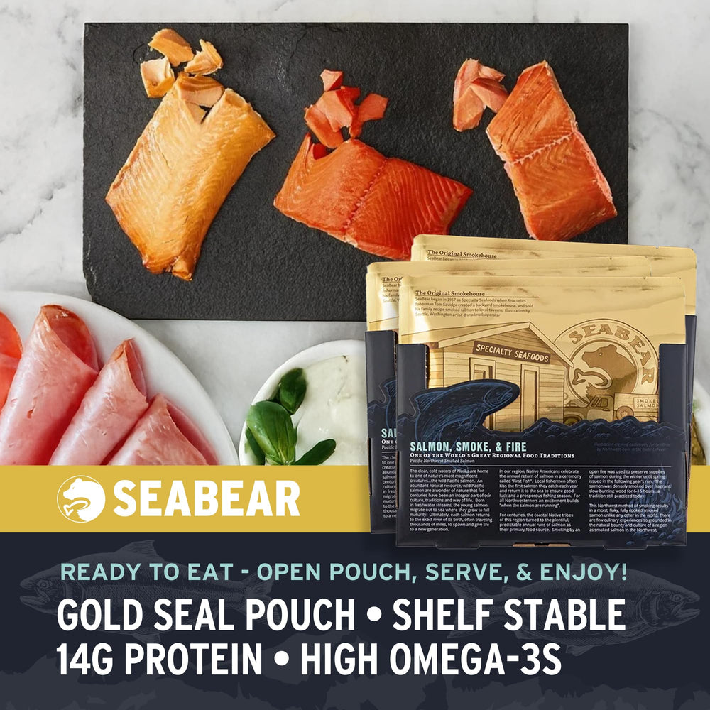 SeaBear coho fillet served on a board demonstrating balanced richness and versatility