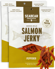 SeaBear front packaging of two 2.5 oz bags highlighting product convenience