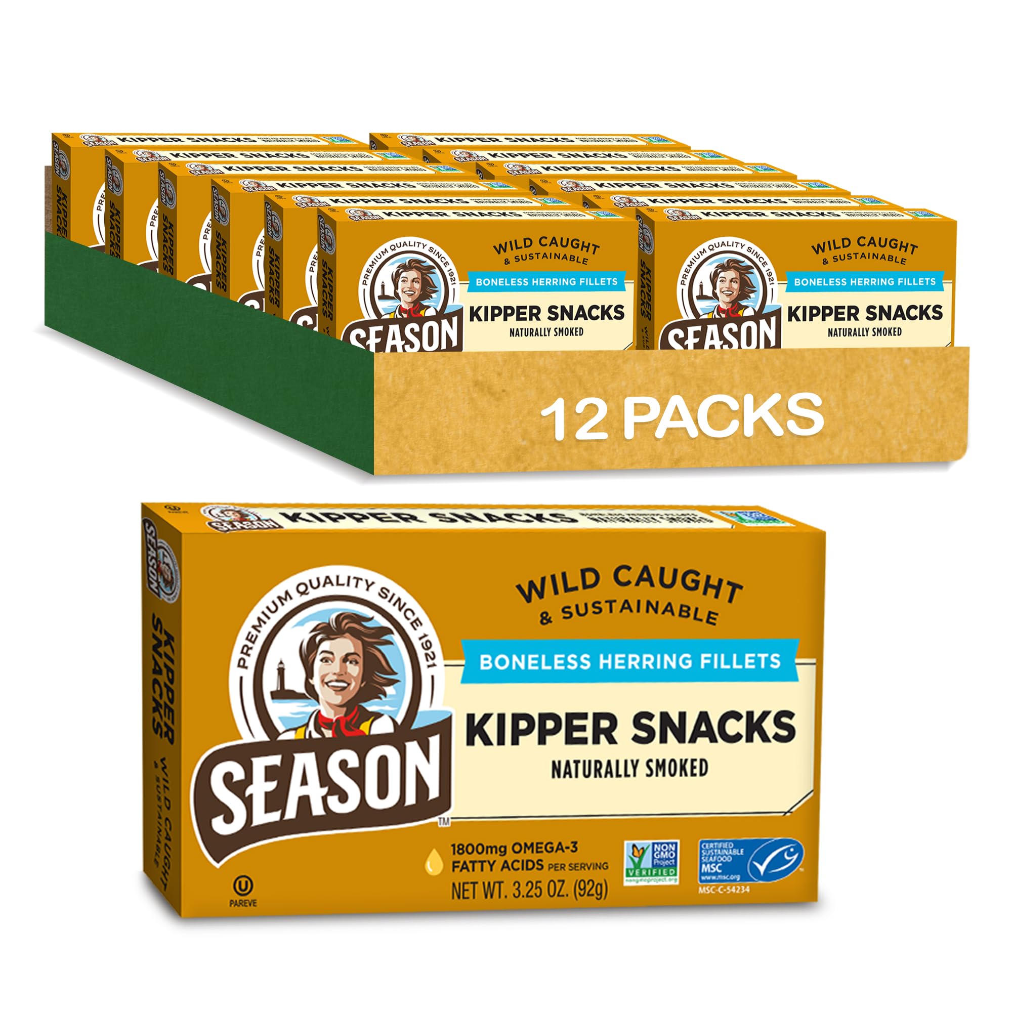 Season front packaging showing 12-pack and branding, convenient pantry stock