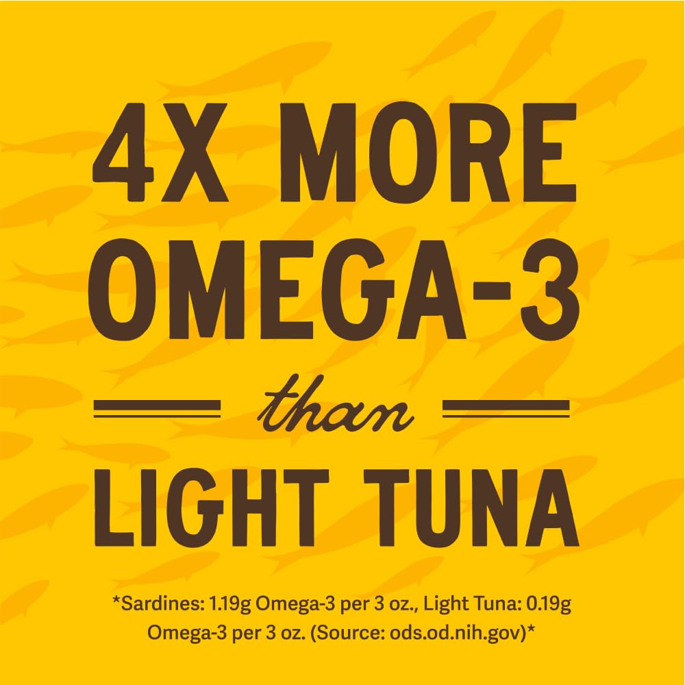 SEASON sardines next to a measuring tape to show 4.37 oz tin size and portion clarity