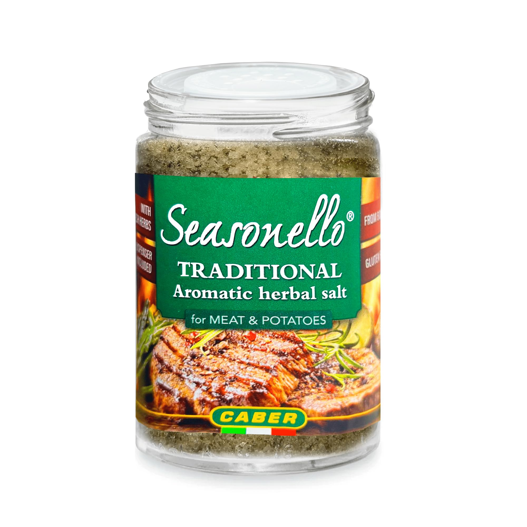 Seasonello rubbed on steak creating a savory crust and deep flavor