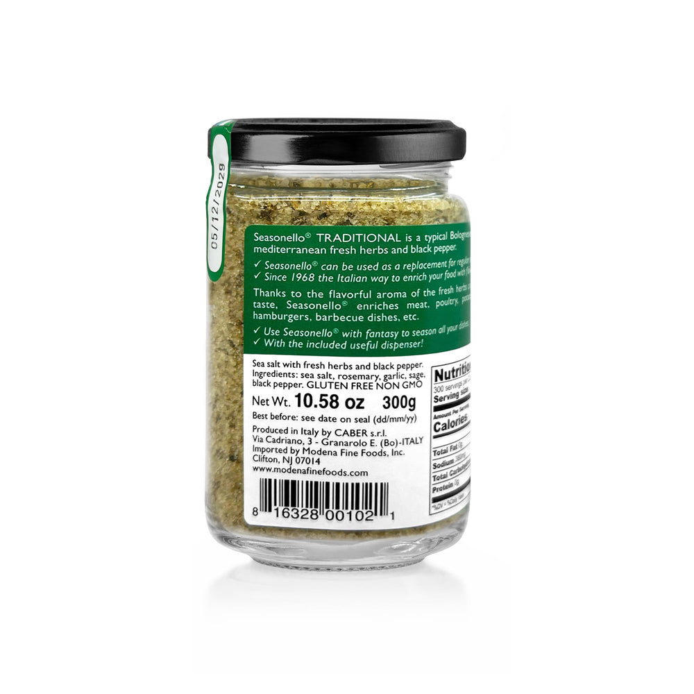 Seasonello sprinkled on roasted vegetables enhancing flavor and color