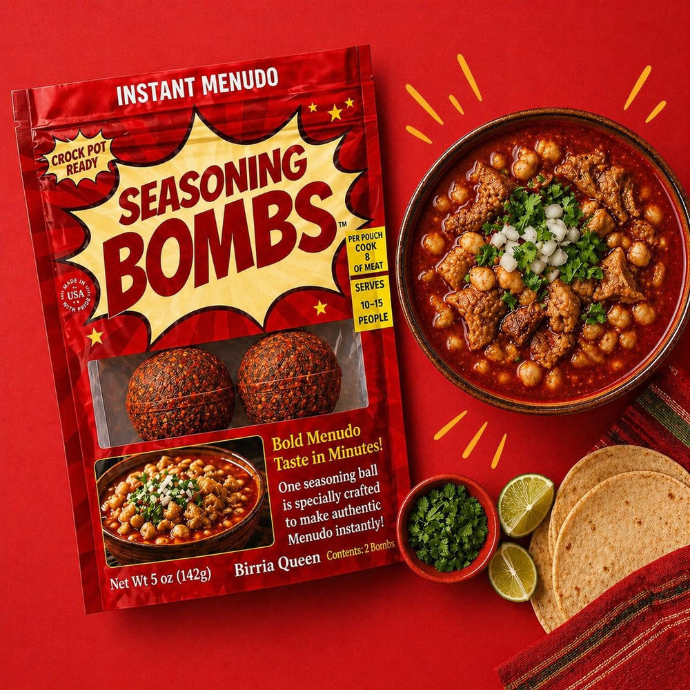 Seasoning Bombs dissolving in pot demonstrating even flavor release
