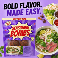 Seasoning Bombs dissolving in pot creating aromatic broth quickly