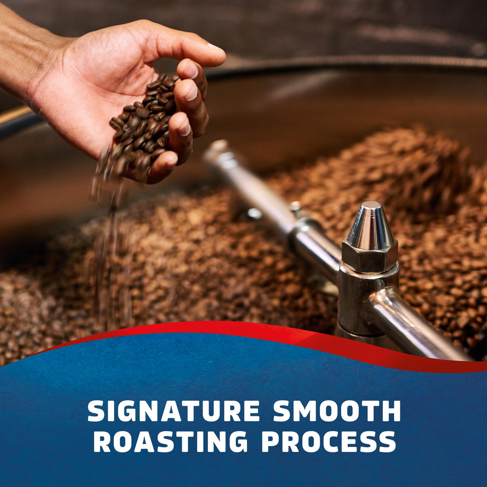 Seattle's Best Coffee ingredient and roast label showing sourcing and roast note