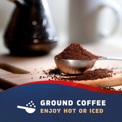Seattle's Best Coffee Henry's Blend brewing in a pour-over cone for clean flavor clarity