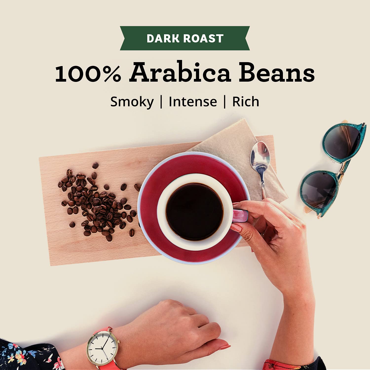 Seattle's Best Coffee brewed in pour-over highlighting smooth, rich cup