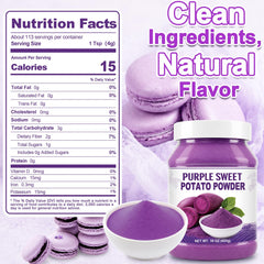 SEAYOFA close-up of fine ube powder texture for smooth mixing