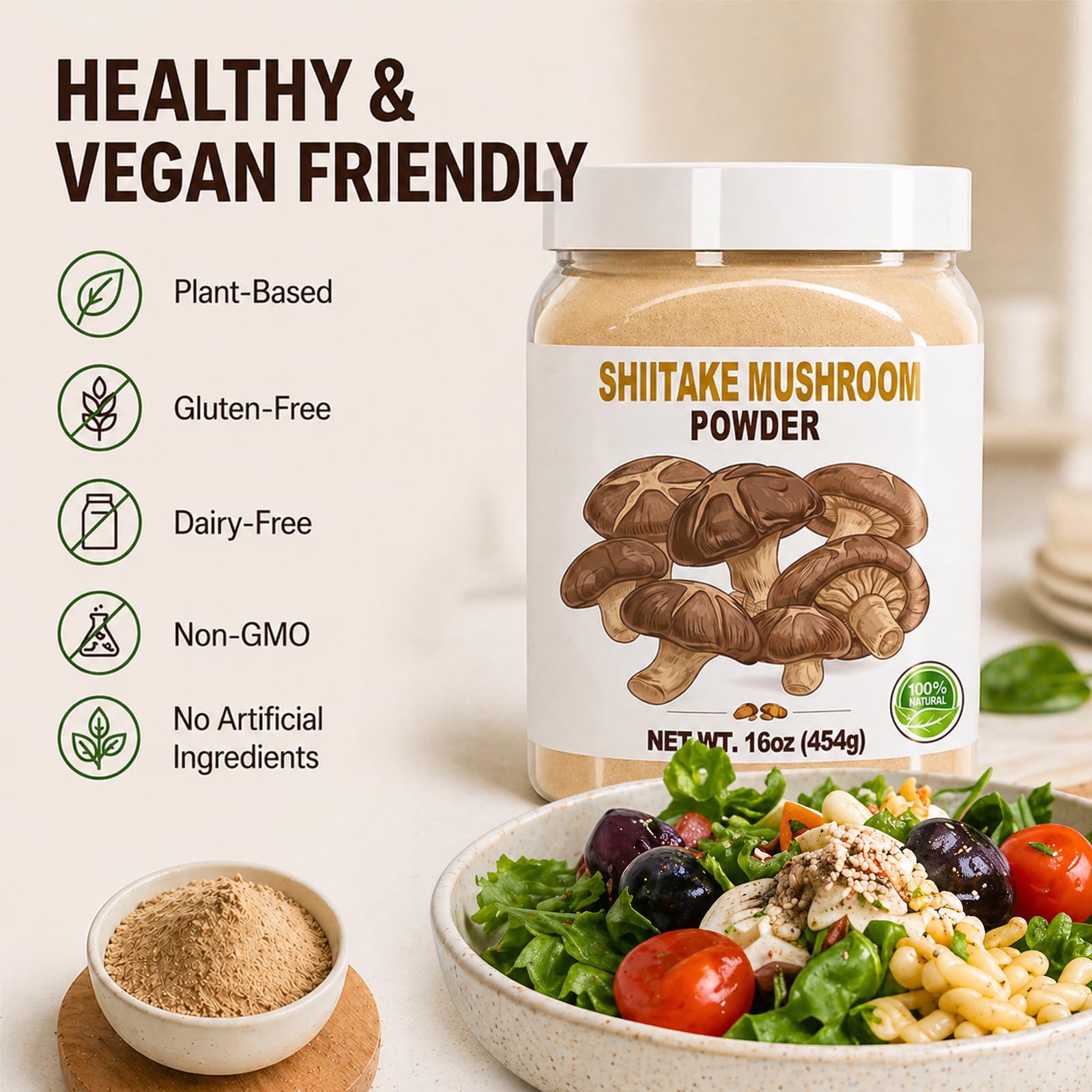 SEAYOFA spoon adding powder to broth for instant savory boost
