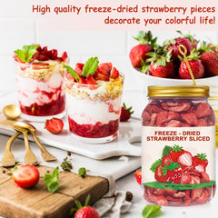 SEAYOFA strawberries sprinkled on yogurt bowl adding natural flavor and visual appeal