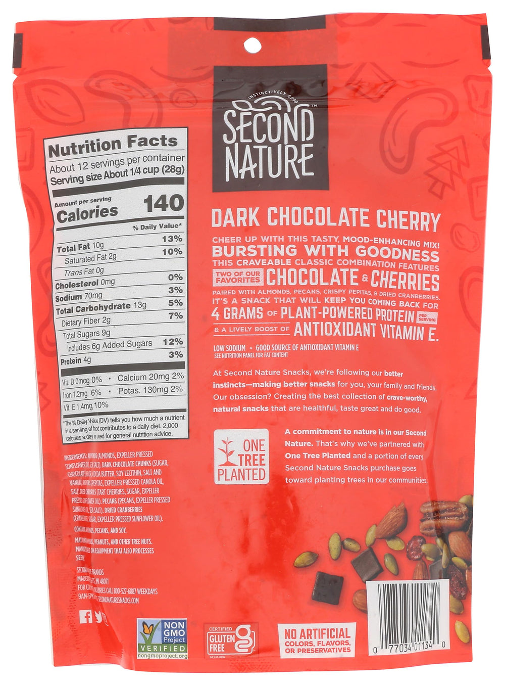 Second Nature open bag top view with mix visible and grab-and-go convenience