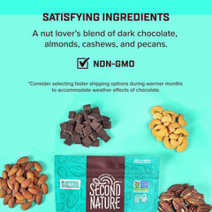 Second Nature zipper detail on pouch illustrating resealable freshness and on-the-go convenience
