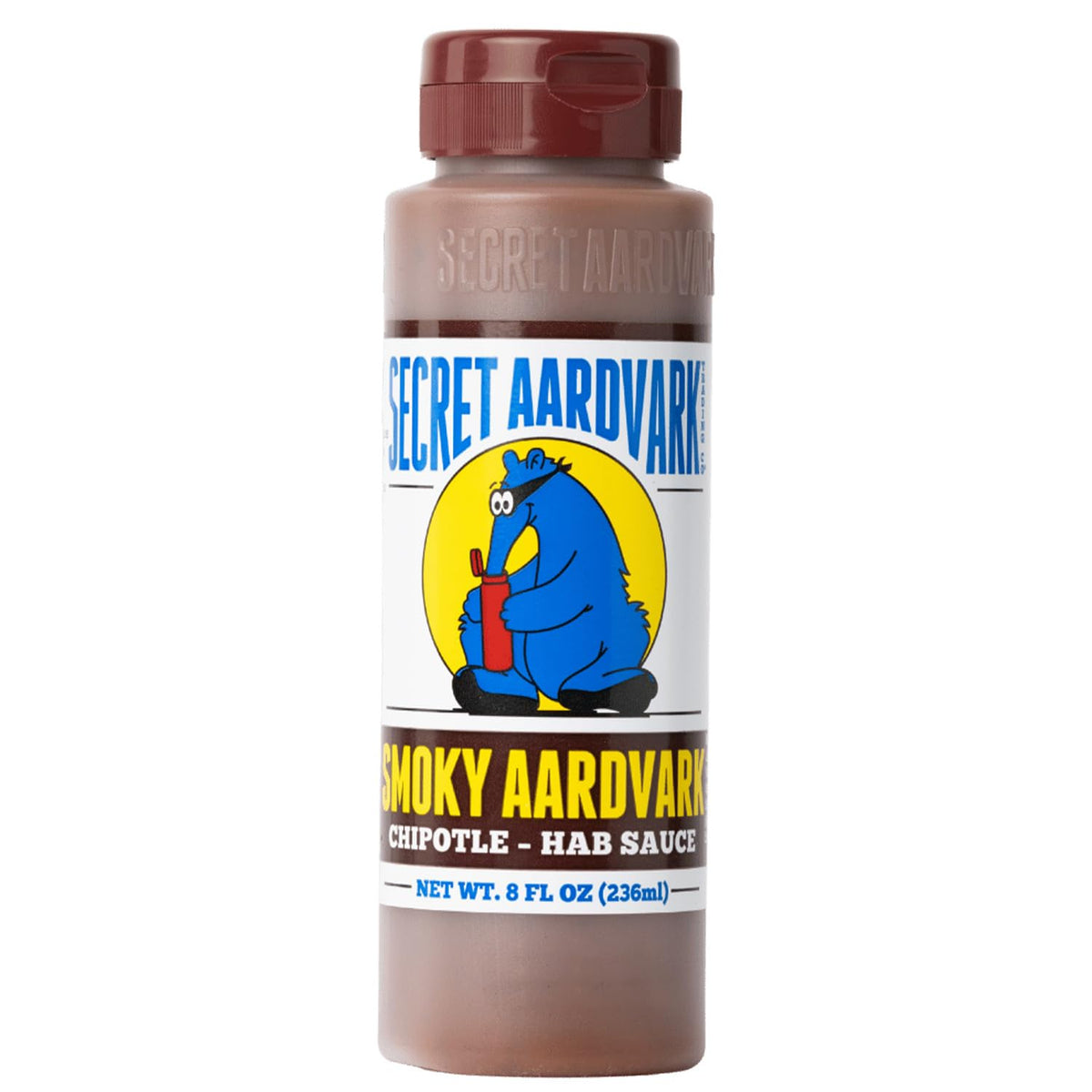 Secret Aardvark front label showing smoky chipotle habanero benefits