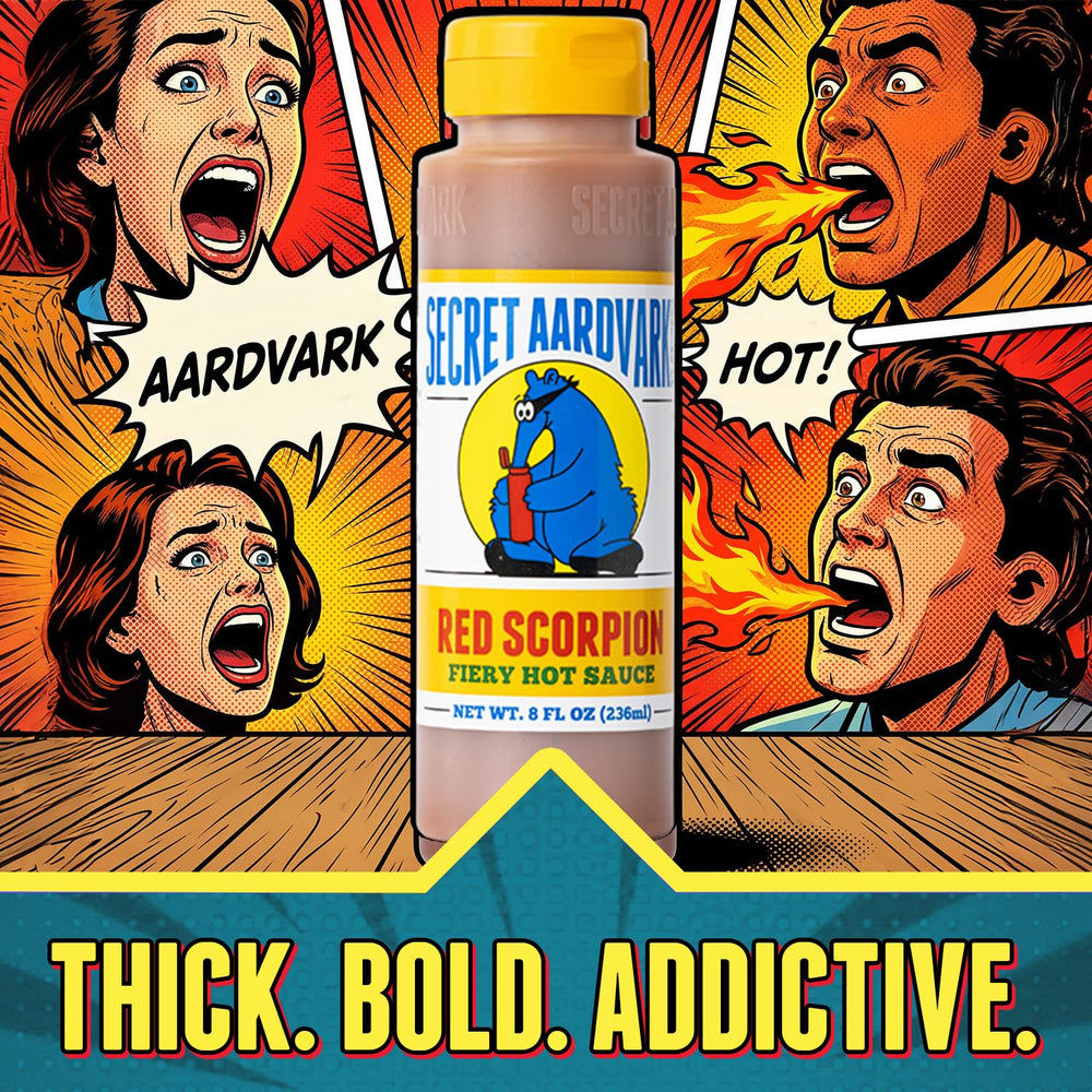 Secret Aardvark drizzled on grilled dish showing application and taste-enhancing benefit