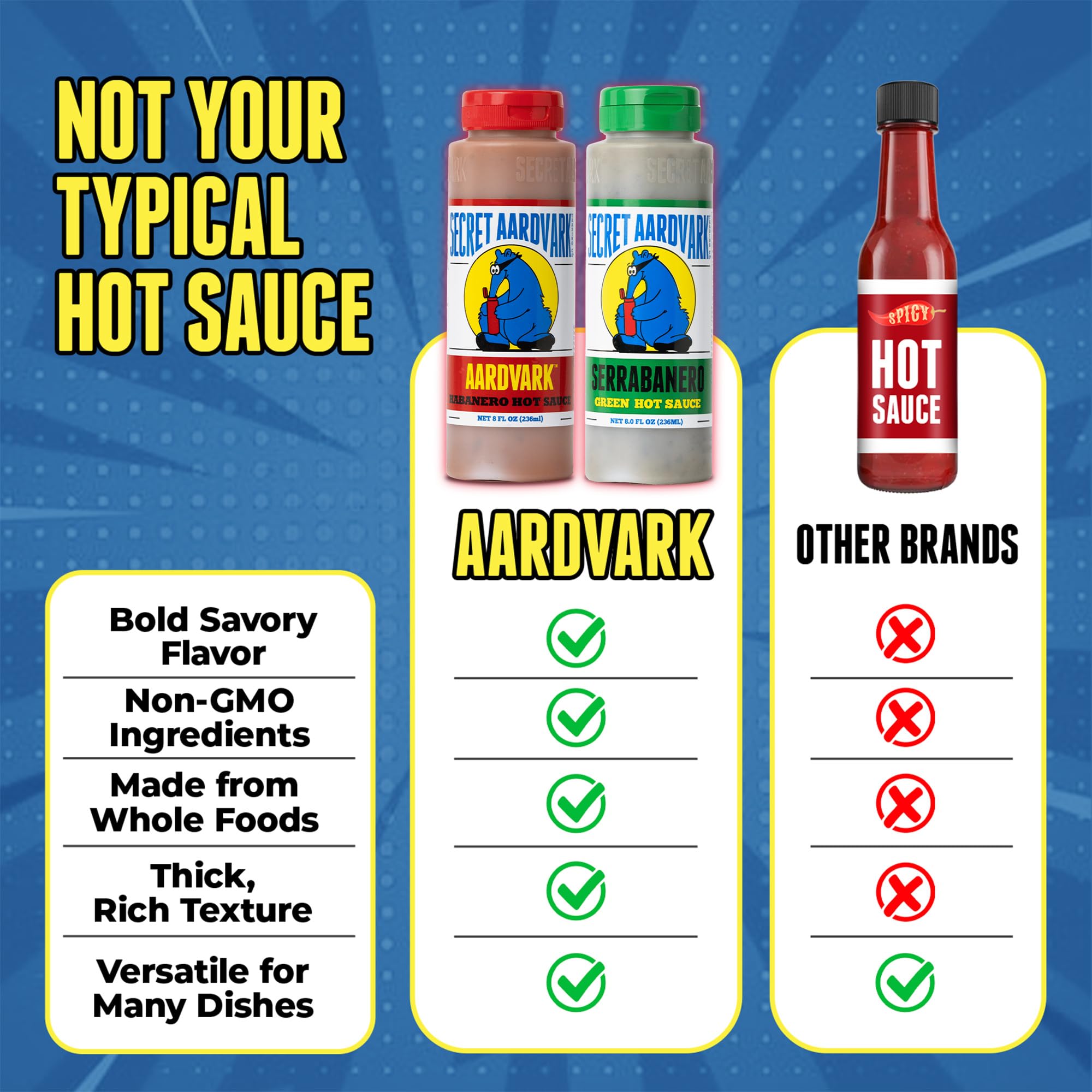 Secret Aardvark green sauce drizzled on fish taco adding fresh tang