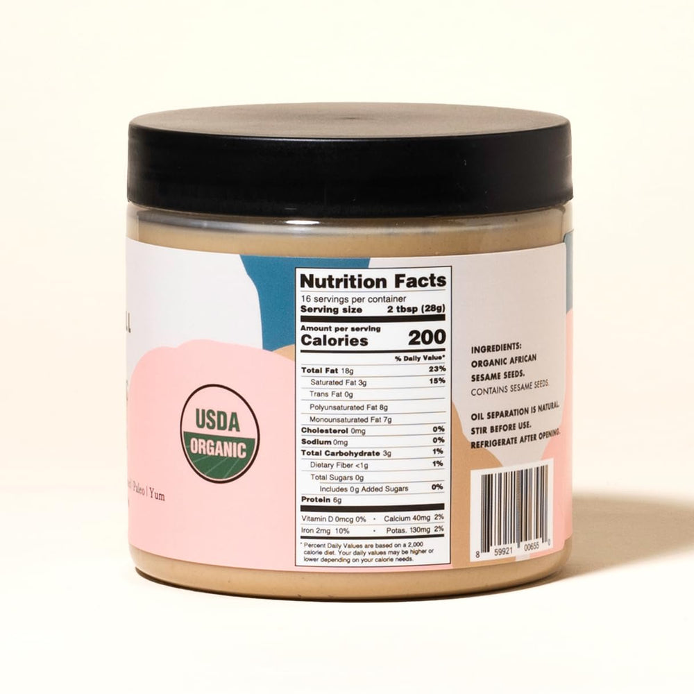 Seed + Mill 16oz jar next to a measuring cup showing accurate portion size