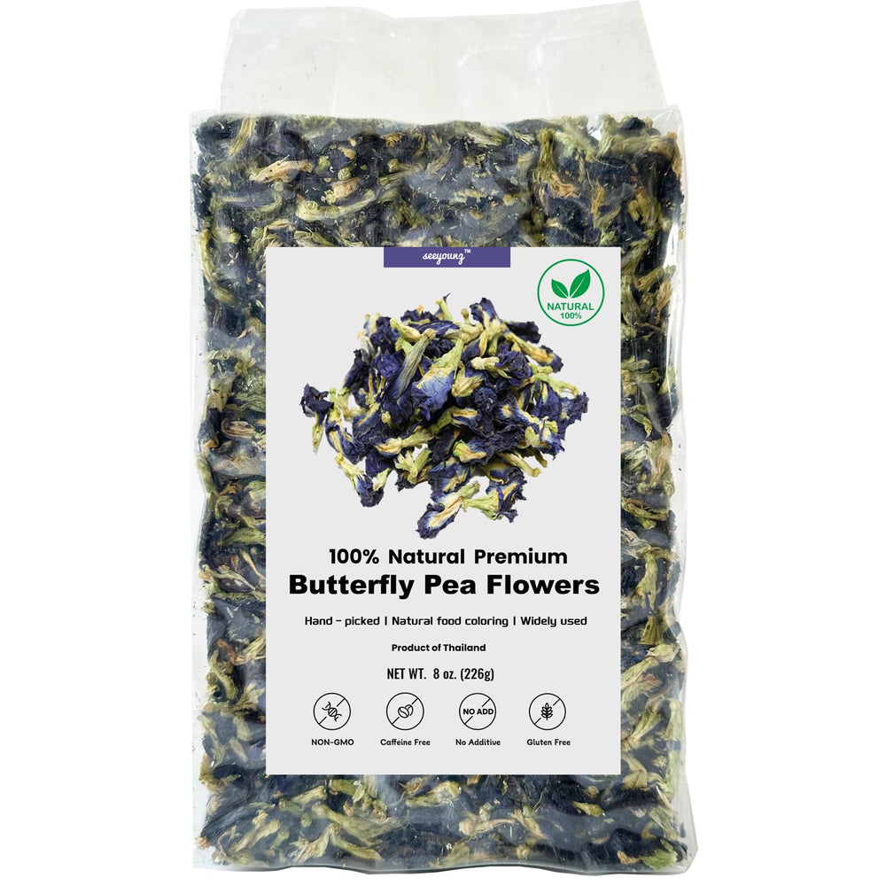 seeyoung front packaging showing 8oz bag and clear label, vibrant presentation benefit