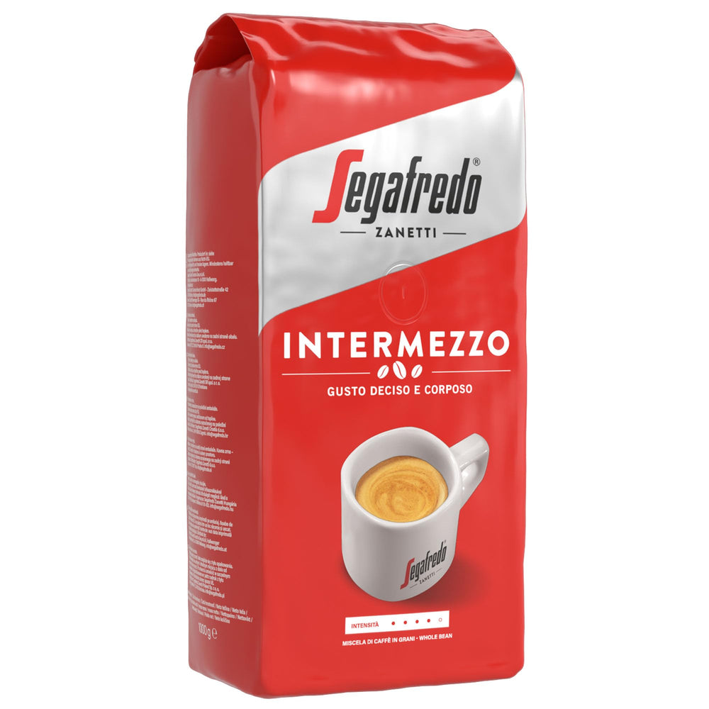 Segafredo Intermezzo close-up of whole beans highlighting roast and texture for aroma