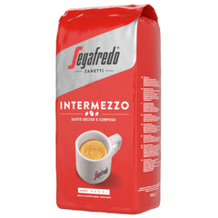 Segafredo Intermezzo espresso shot with thick crema demonstrating rich, full-bodied result