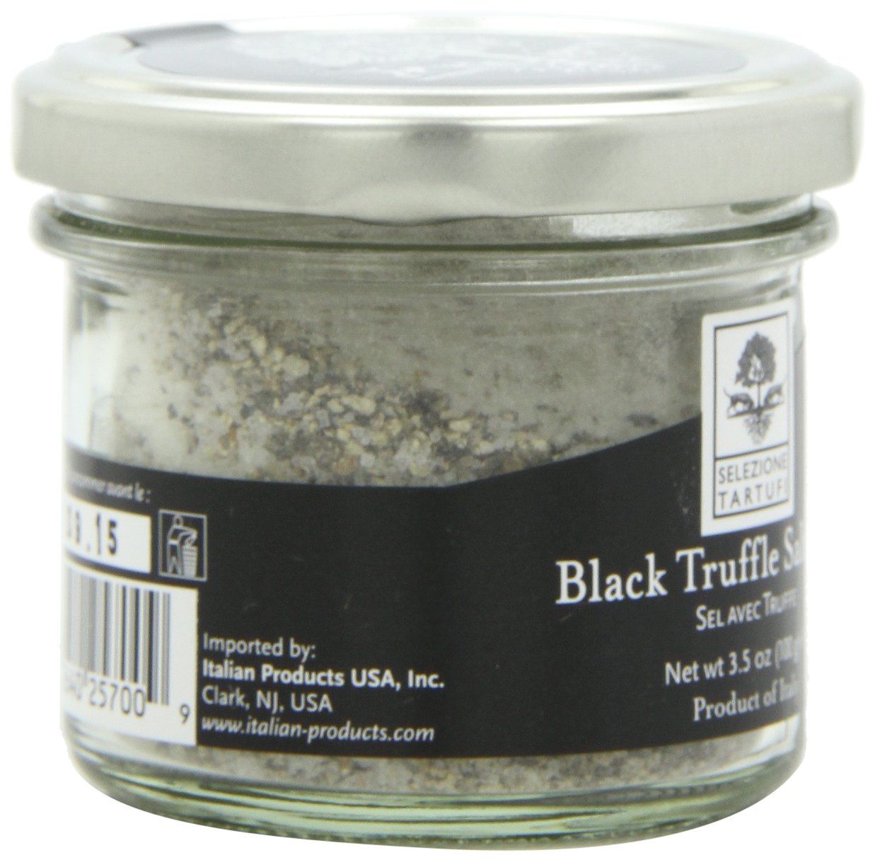 Selezione Tartufi label close-up showing 10% black truffle concentration