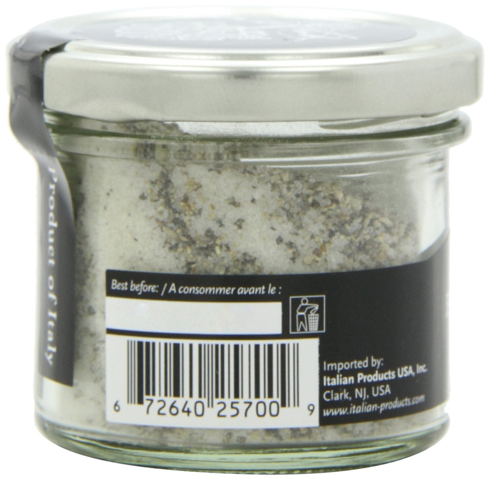 Selezione Tartufi 3.5 oz jar beside spoon for scale and servings