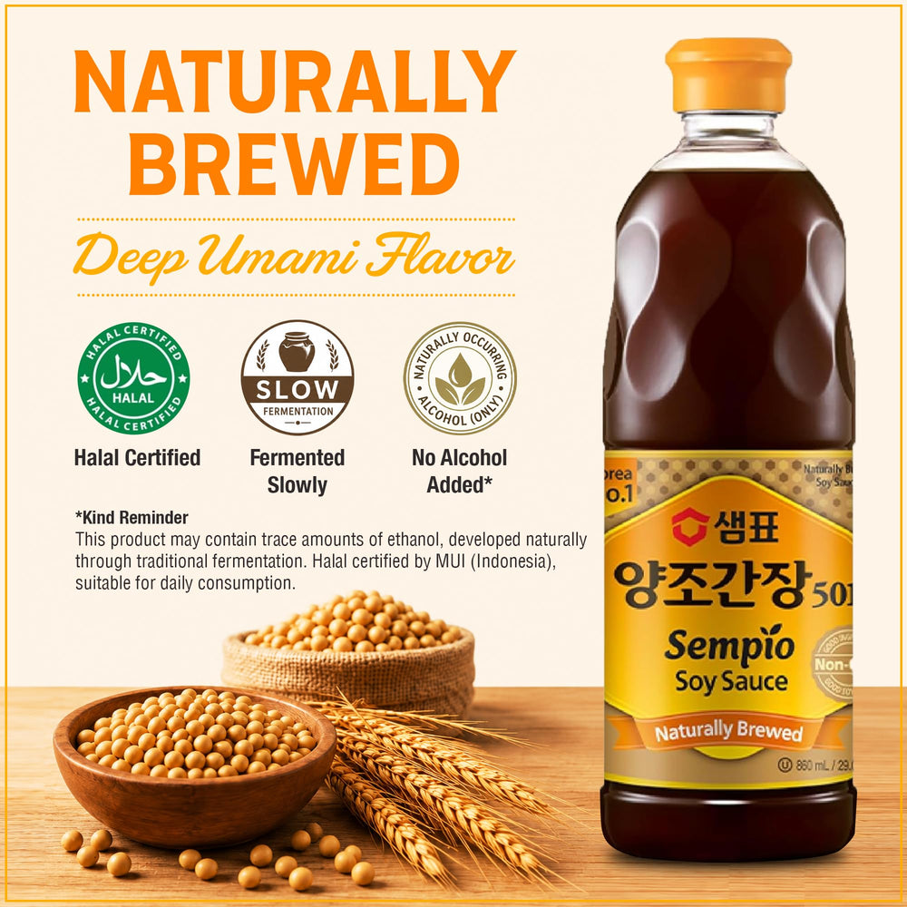 close-up of Sempio bottle texture and cap highlighting premium brewing quality