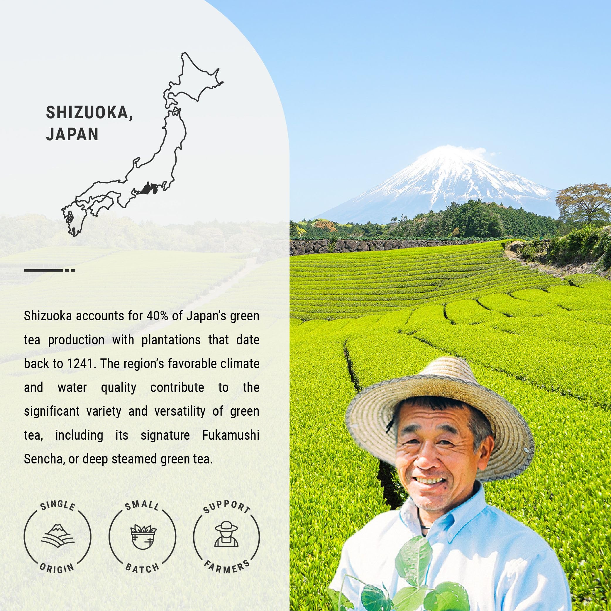 Senbird brewed cup top view with vivid green color and appetizing aroma benefit
