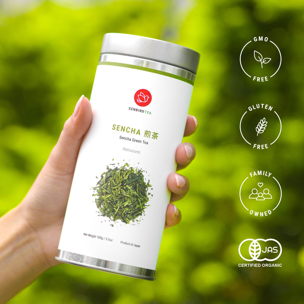 Senbird tea pour action into cup demonstrating easy, clean brewing benefit