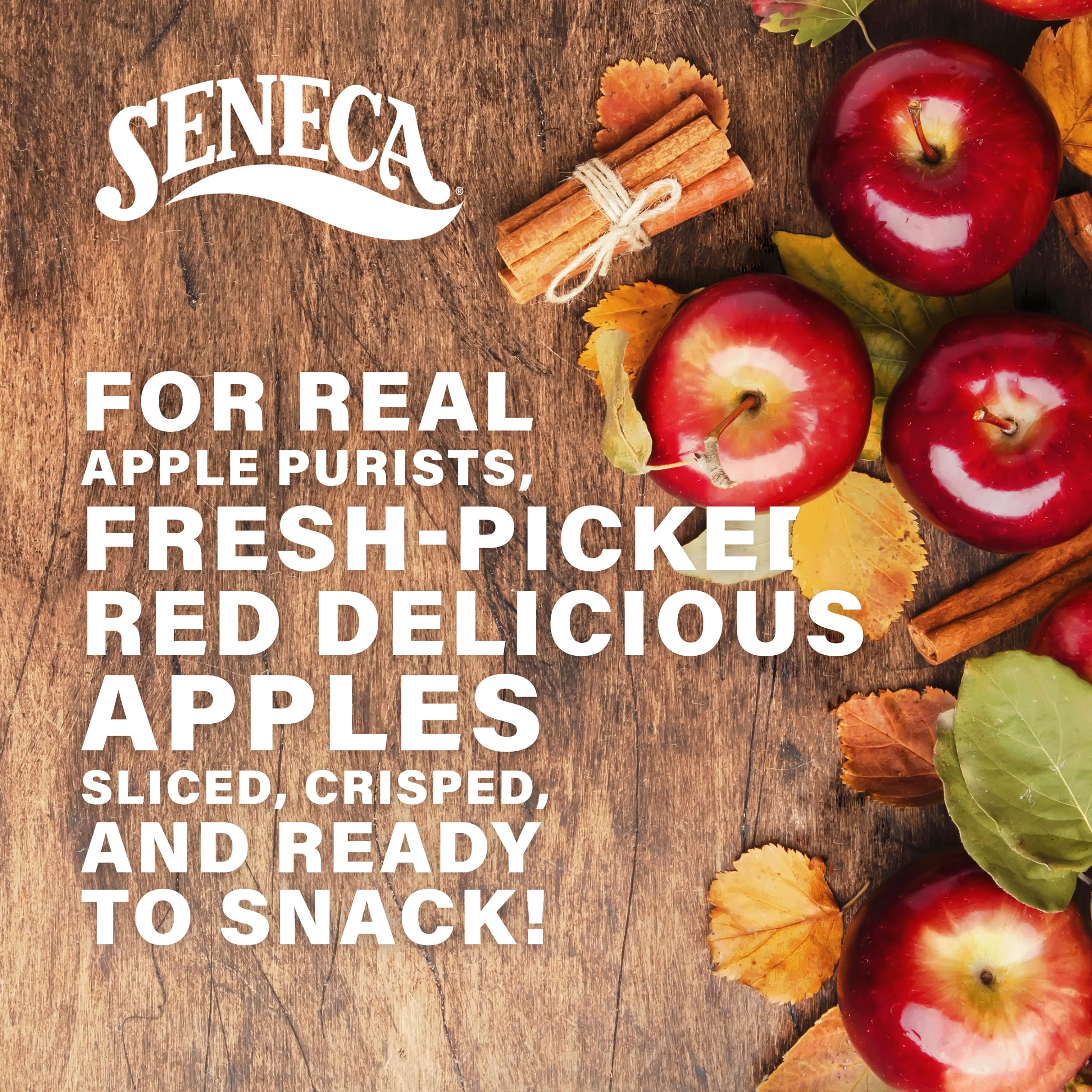 Seneca apple chips sprinkled on salad adding crunchy, sweet contrast