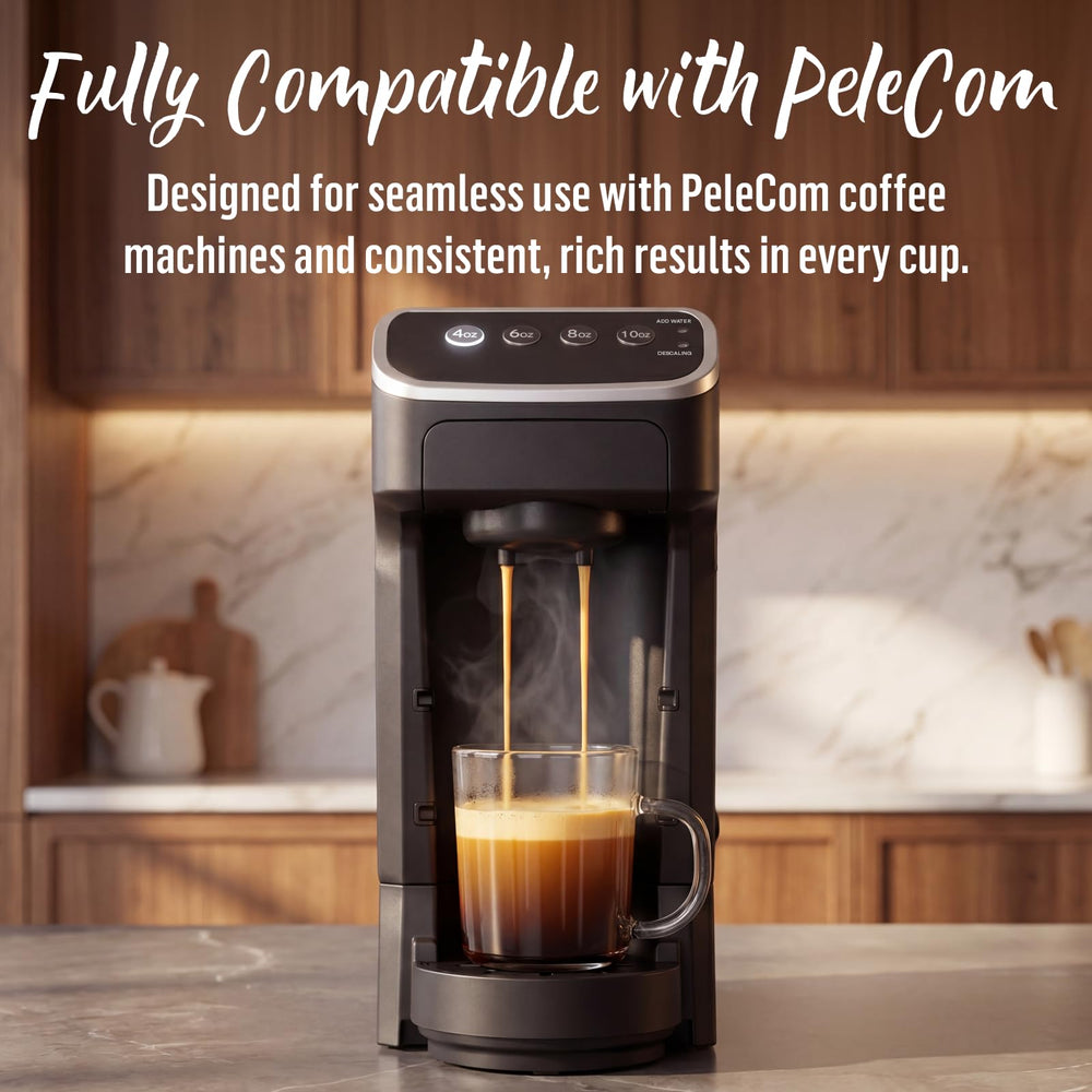 Senseo pads in a bright kitchen scene showing convenience for home or office