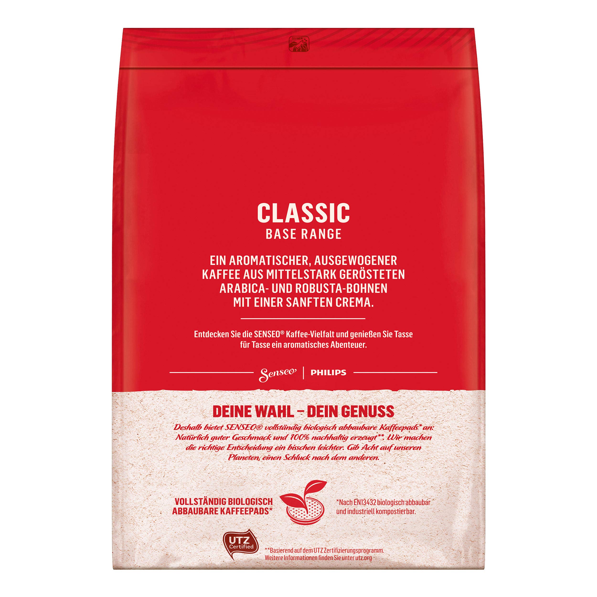 Senseo coffee pad placed in machine ready to brew quickly