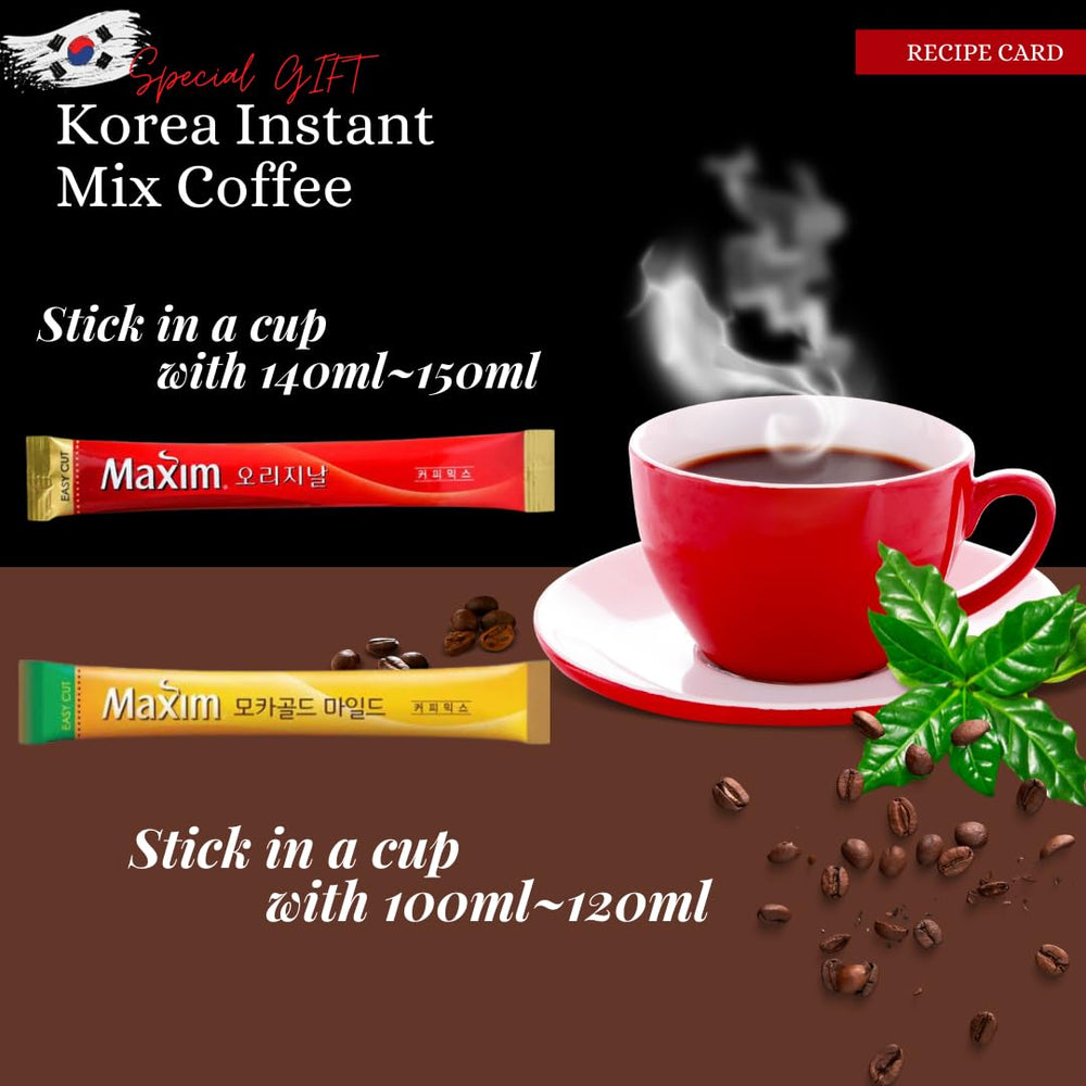 Seoullog Korea instant coffee sample sticks boxed for quick chocolate drinks