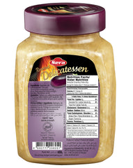 Open Sera jar with spoonful of puree ready to serve and save prep time