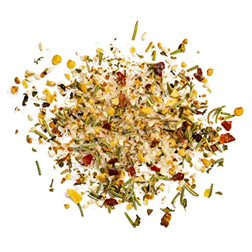 Session Sarah's Tuscan Salt sprinkled on roasted vegetables for instant herb boost