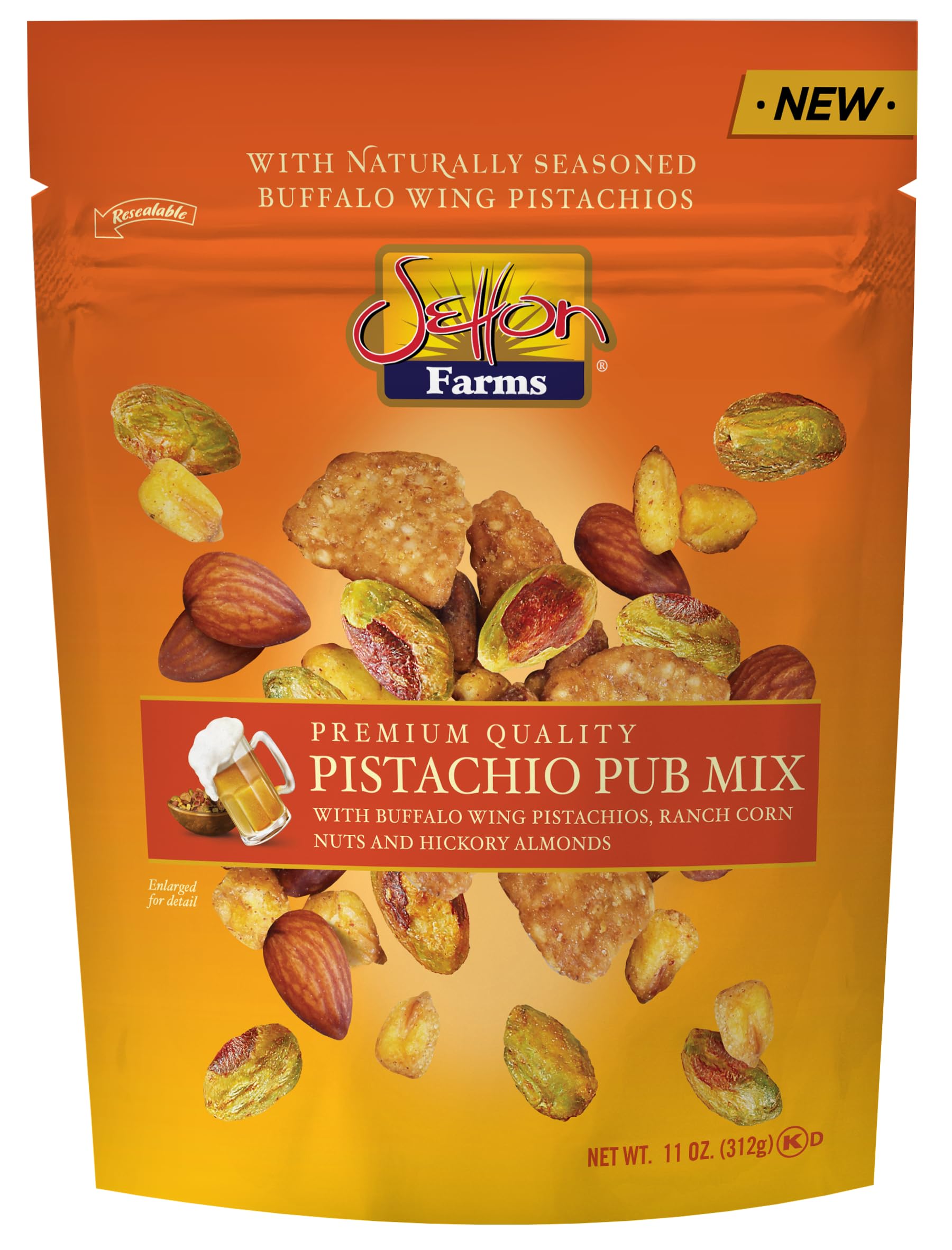 Setton Farms front packaging showing full value bag and bold branding, convenient for sharing