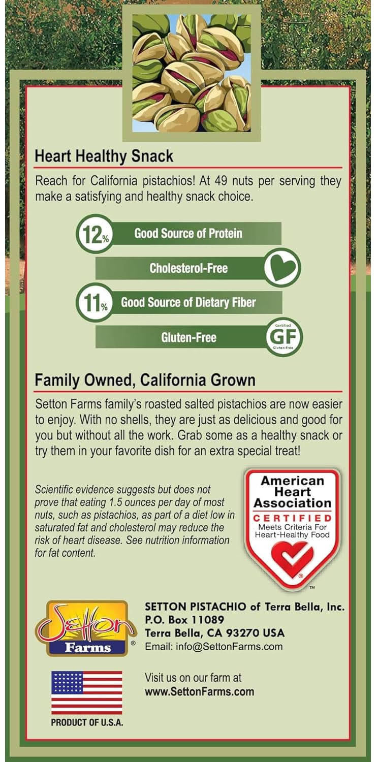 Setton Farms product label and certification text highlighting FSSC 22000 safety assurance