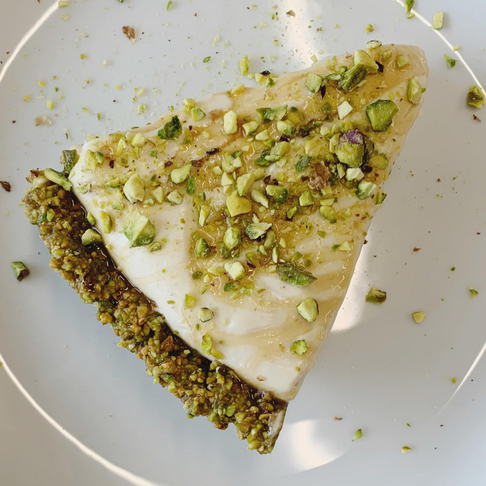 Setton Farms pistachios blended into pesto showcasing culinary versatility