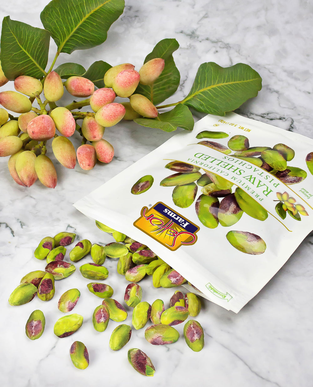 Setton Farms pouch zipper detail demonstrating resealable freshness feature