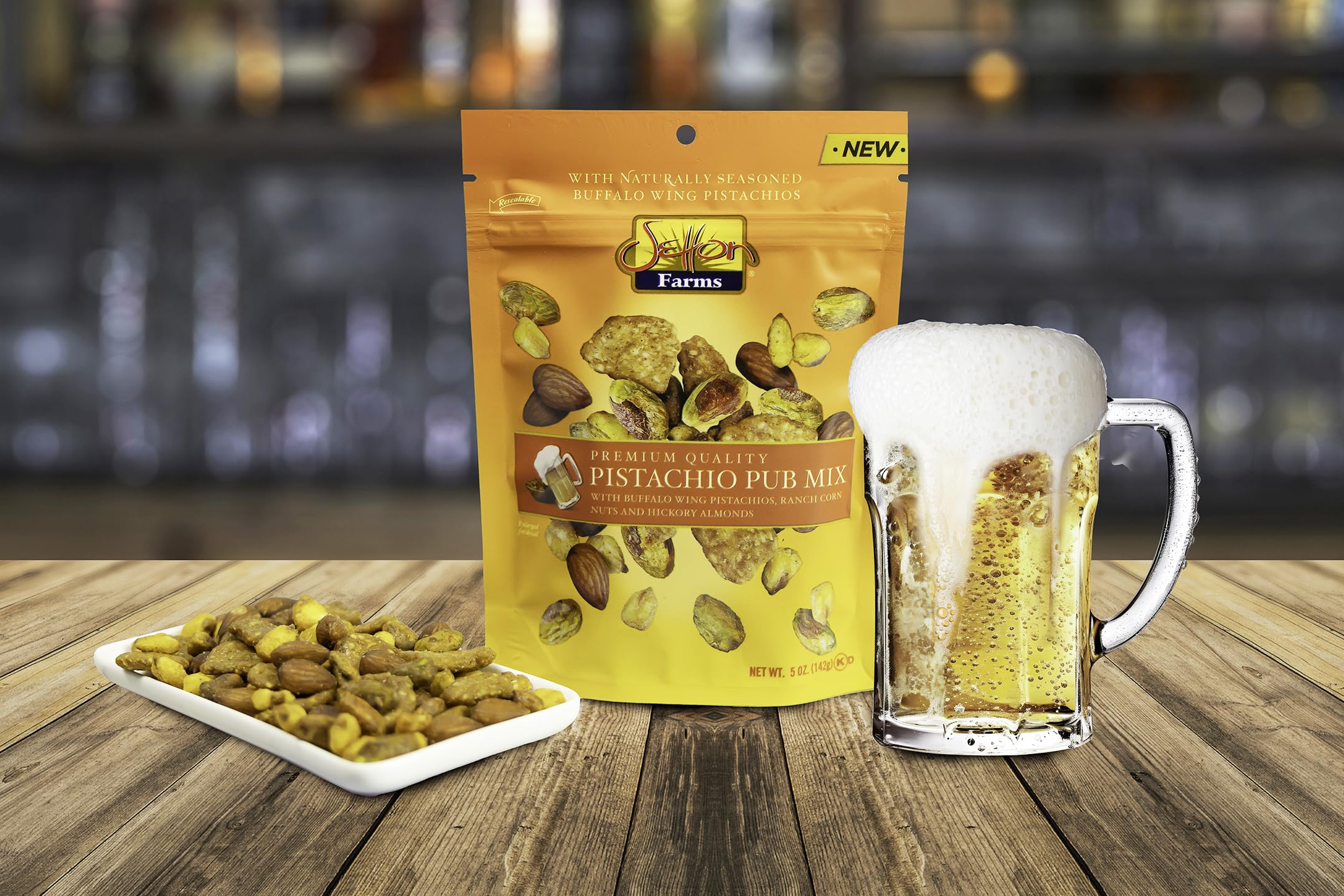 Setton Farms ranch corn nuts detail showing extra-crisp texture and cool ranch flavor