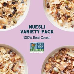 Seven Sundays close-up of Classic Bircher grains, nuts, and fruit for texture and nutrition