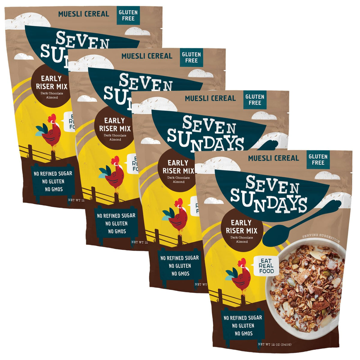 Seven Sundays front packaging showing product branding and benefits