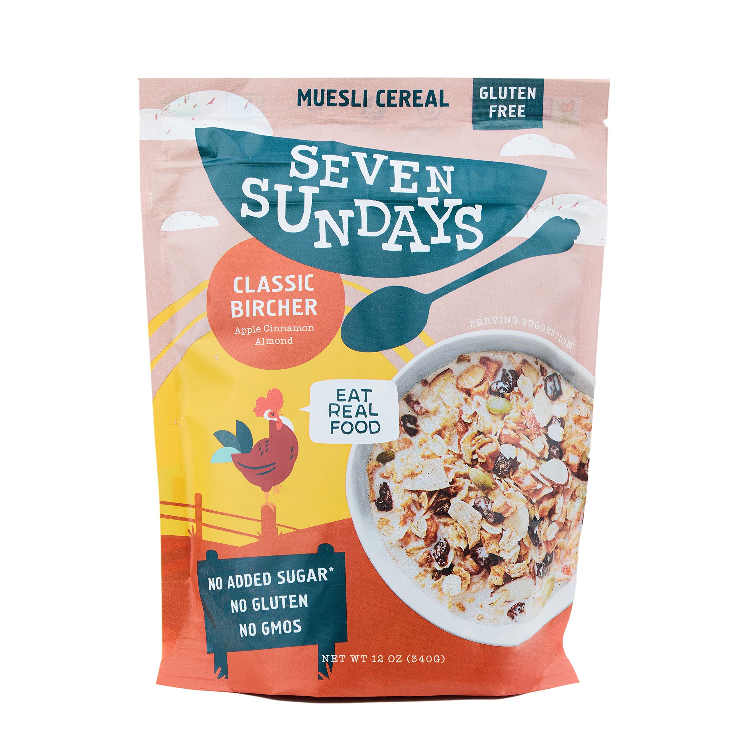 Seven Sundays front pouch 12oz showing packaging benefits