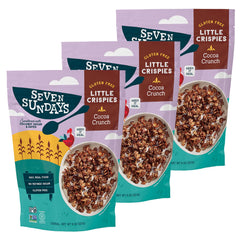 Seven Sundays front packaging showing cocoa crunch and clean-ingredient promise