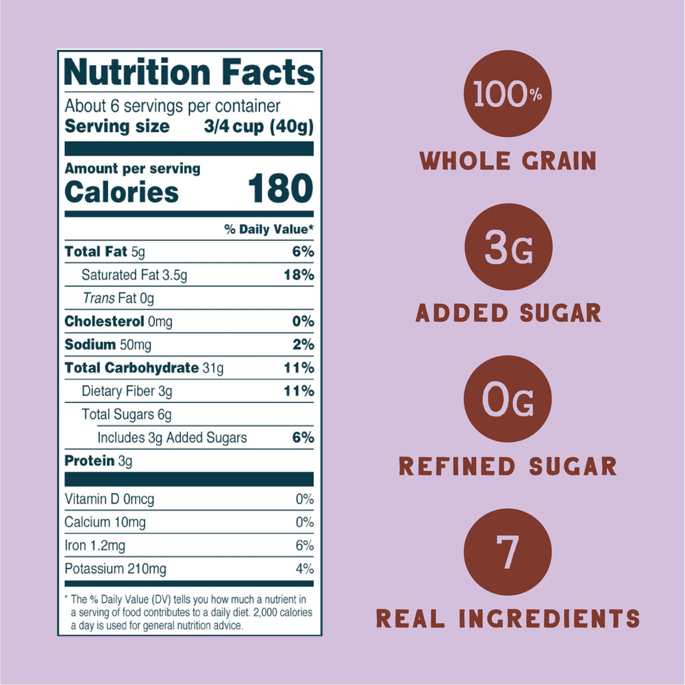 Seven Sundays open resealable pack demonstrating freshness and portability