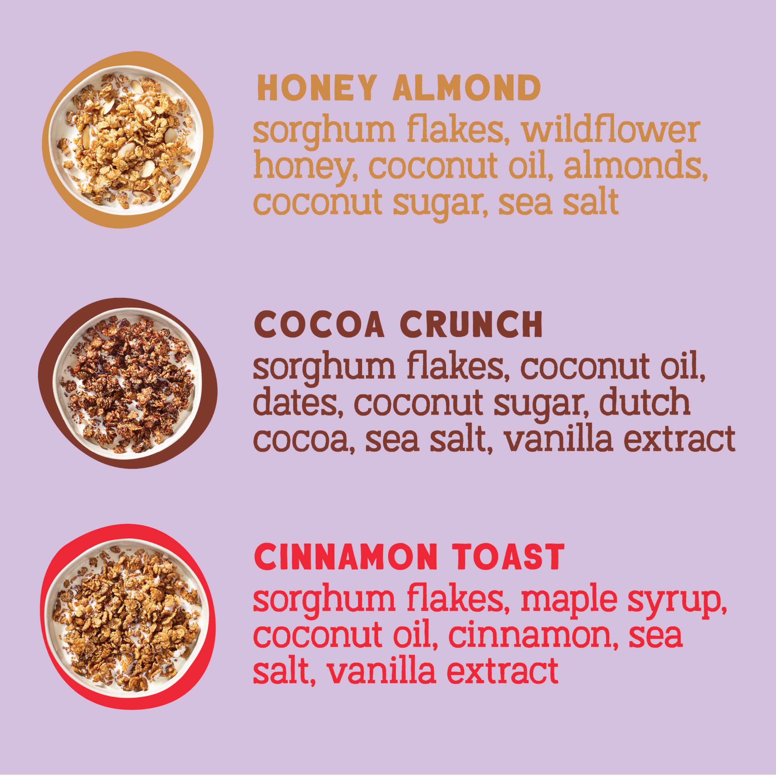 Seven Sundays cereal sprinkled on yogurt to add protein and satisfying crunch