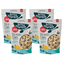 Seven Sundays front packaging showing wildberry bag and branding benefits