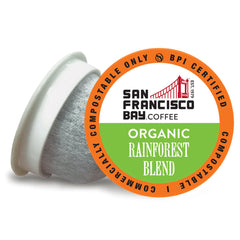 Mugs N Coffee SF Bay front packaging showing 72-count value pack, clear convenience