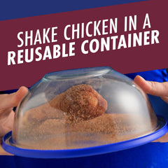 SHAKE'N BAKE close-up of crispy baked chicken showing crunchy texture
